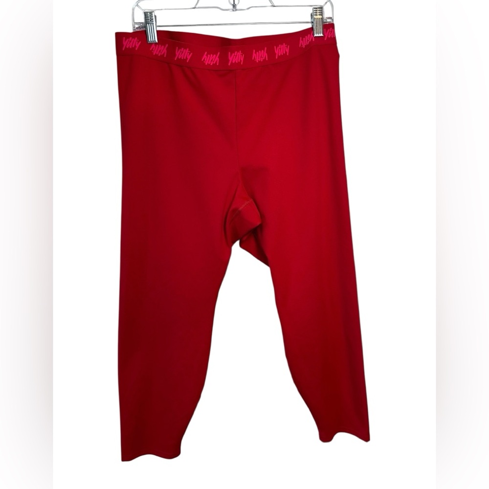 Yitty Red Legging High‎ Waisted Moisture Wicking Lined Powerhold Size 2XL